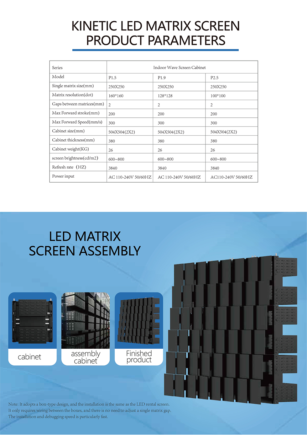 P1.9 Indoor 3D Floating Mechanical LED Screen - led display factory